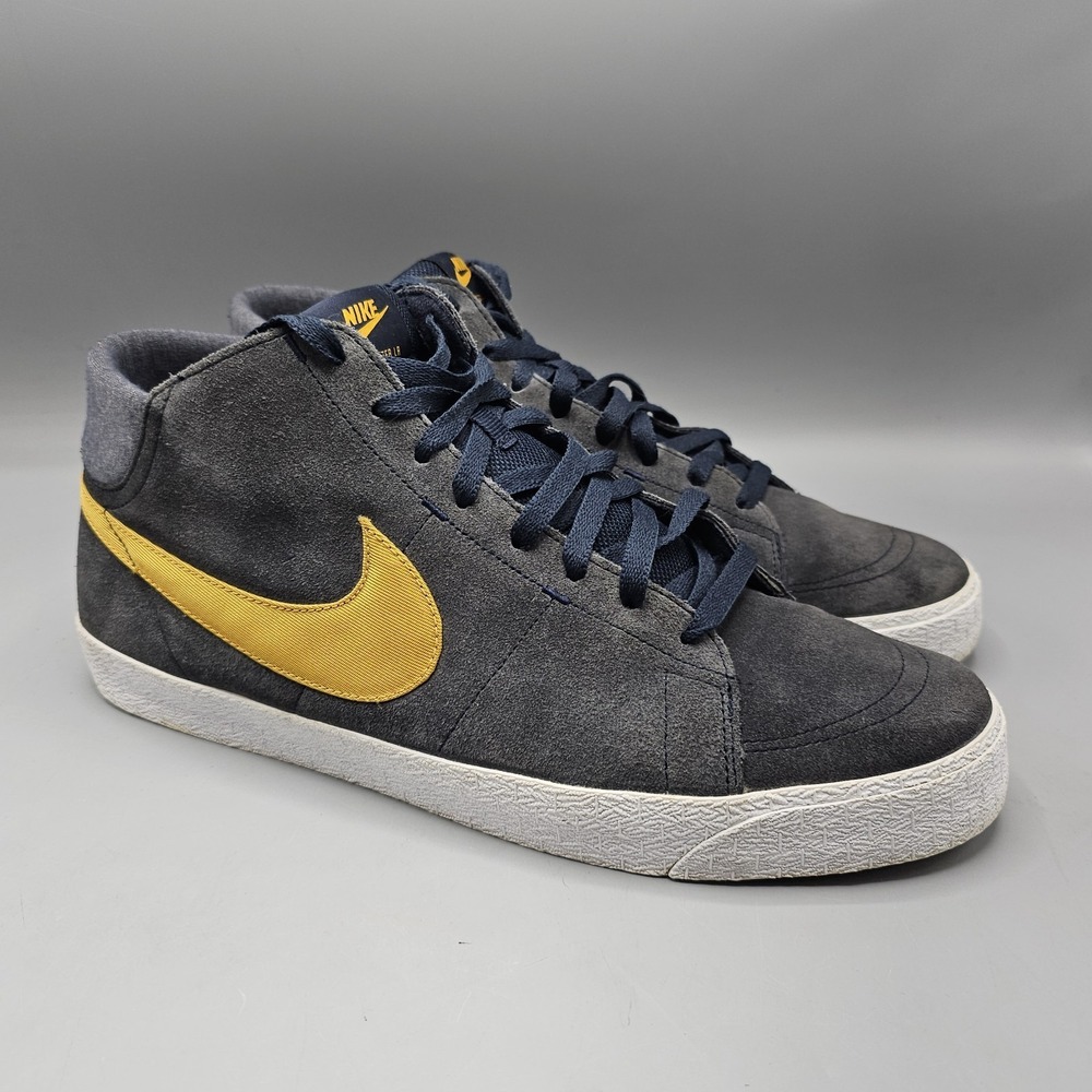 Nike Blazer LR Mid Dark Obsidian Dark Gold Leaf Shoes Sz 14 510965-471 2012